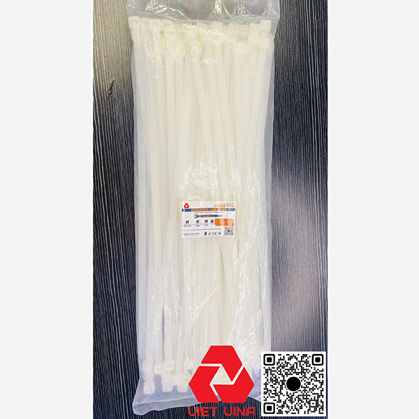 Dây rút nhựa màu trắng 5x200 đặc biệt bản lớn
